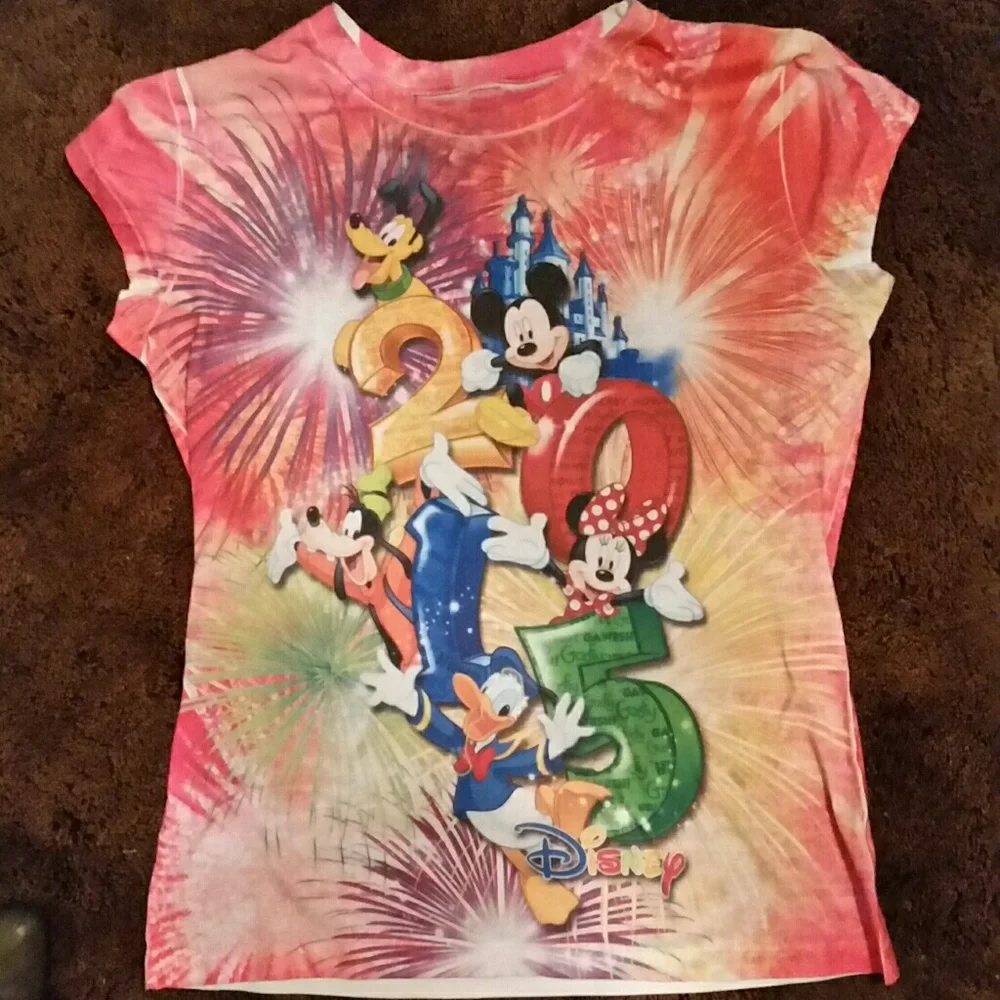 Vintage 2005 Disney shirt,bright colors, M 7/9 - Picture 2 of 8